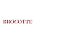 Cheeses of the world - Brocotte