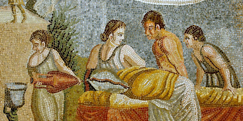 Cheese at the time of the Ancient Greeks and the Roman civilisation.