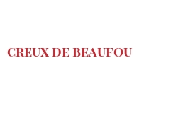  世界のチーズ - Creux de Beaufou