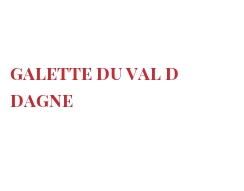 世界上的各种奶酪 - Galette du Val d Dagne