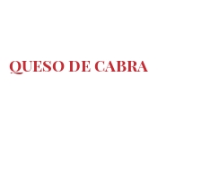 Cheeses of the world - Queso de cabra