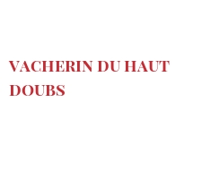 Сыры всего мира - Vacherin du Haut Doubs