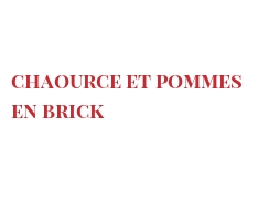 Recette Chaource et pommes en brick