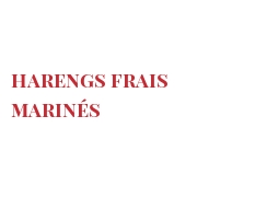 Recipe Harengs frais marinés