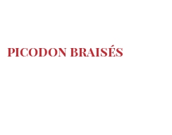 Receita Picodon braisés