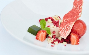 الوصفة Bavarois de fromage frais aux fraises