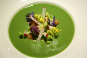 菜谱 Crème de petits pois au Pouligny-Saint-Pierre