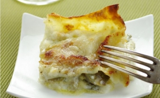 Recette Bleu des Causses et pommes en lasagnes