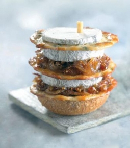 Recept Sainte-Maure-de-Touraine et figues en mille-feuilles