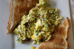 Recette Oeufs brouillés à l'Anglaise - au Chester