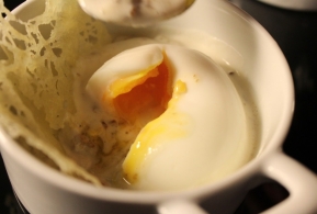 Recept Brillat Savarin et oeufs mollets