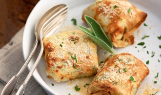 Ricetta  Pannequets aux champignons - au Sbrinz et au Gruyère