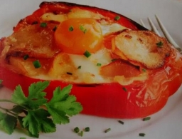 Ricetta  Oeufs aux poivrons et au fromage