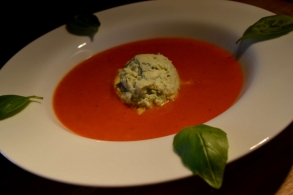 レシピ Potage en tomates et au Sbrinz