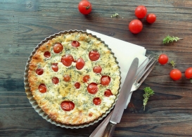 Ricetta  Valençay en quiche basilic