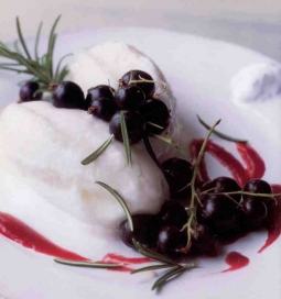 Recipe Sorbet à la faisselle de Chèvre et coulis de cassis