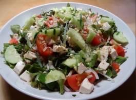 レシピ Salade de concombres au Feta