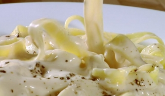 Recette Etivaz en sauce sur tagliatelles