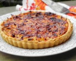 Receita Pelardon en tarte fine d'oignons doux des Cévennes