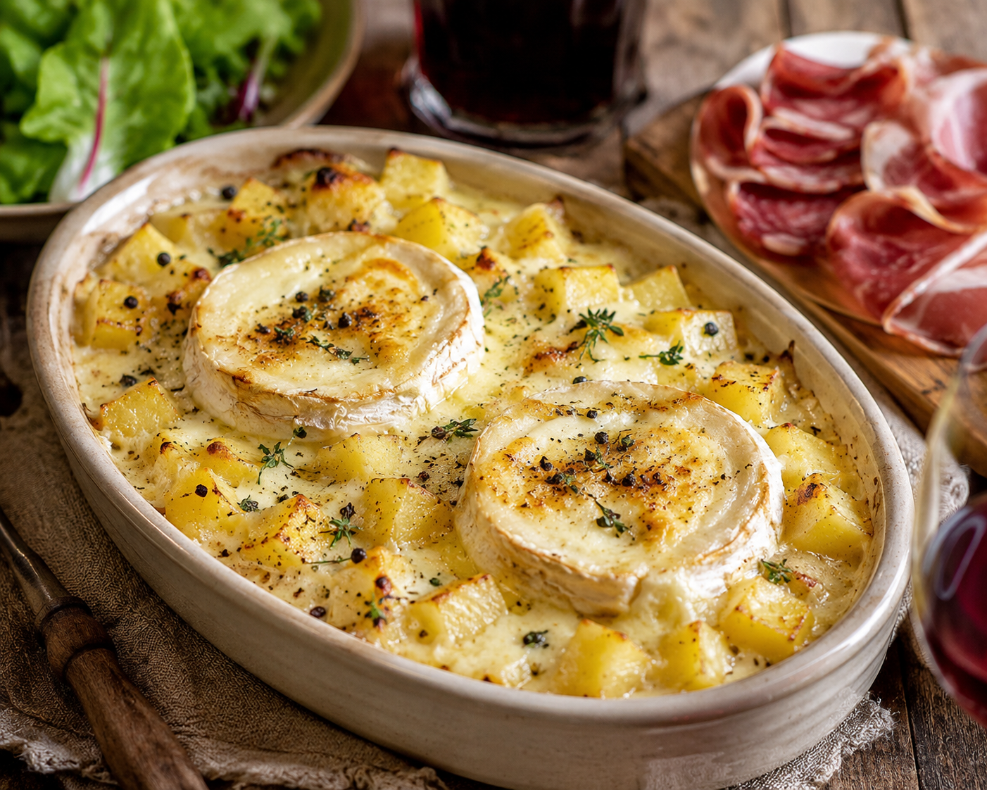 Chevrotin des Aravis en tartiflette