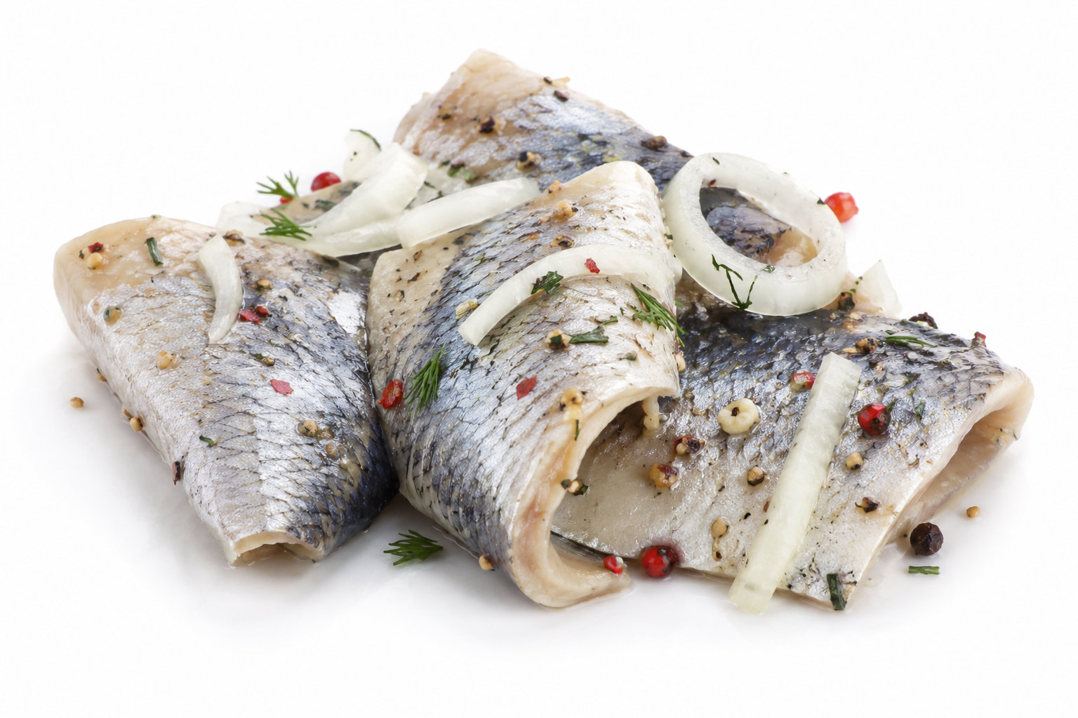 Harengs frais marinés