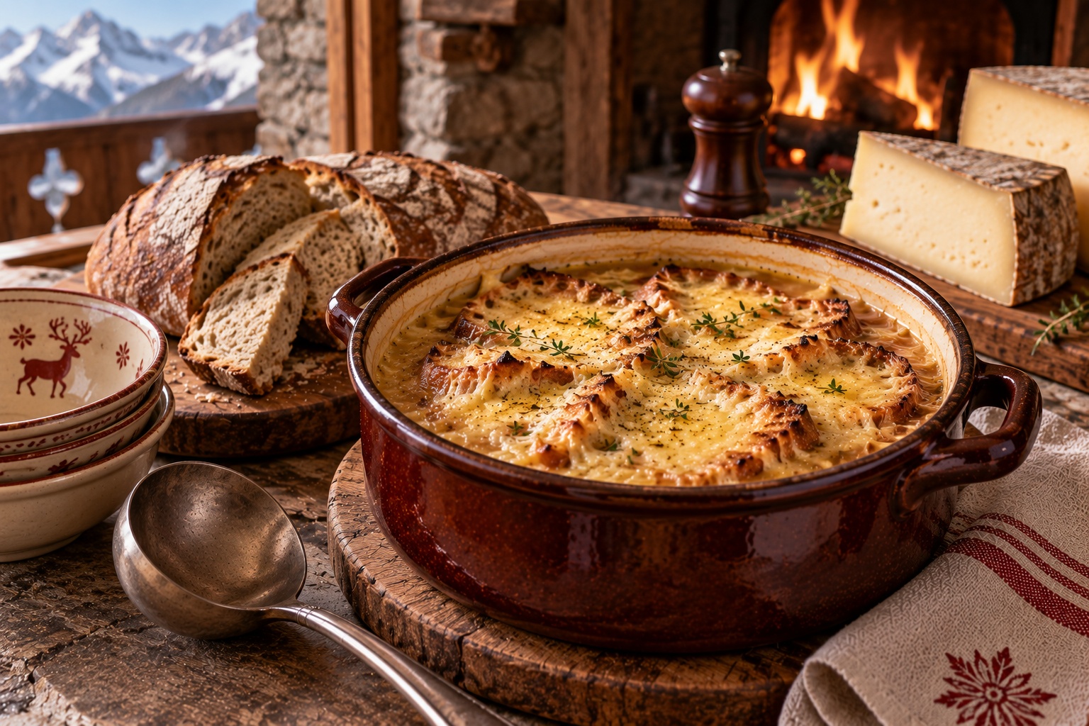 Soupe au fromage valdotaine