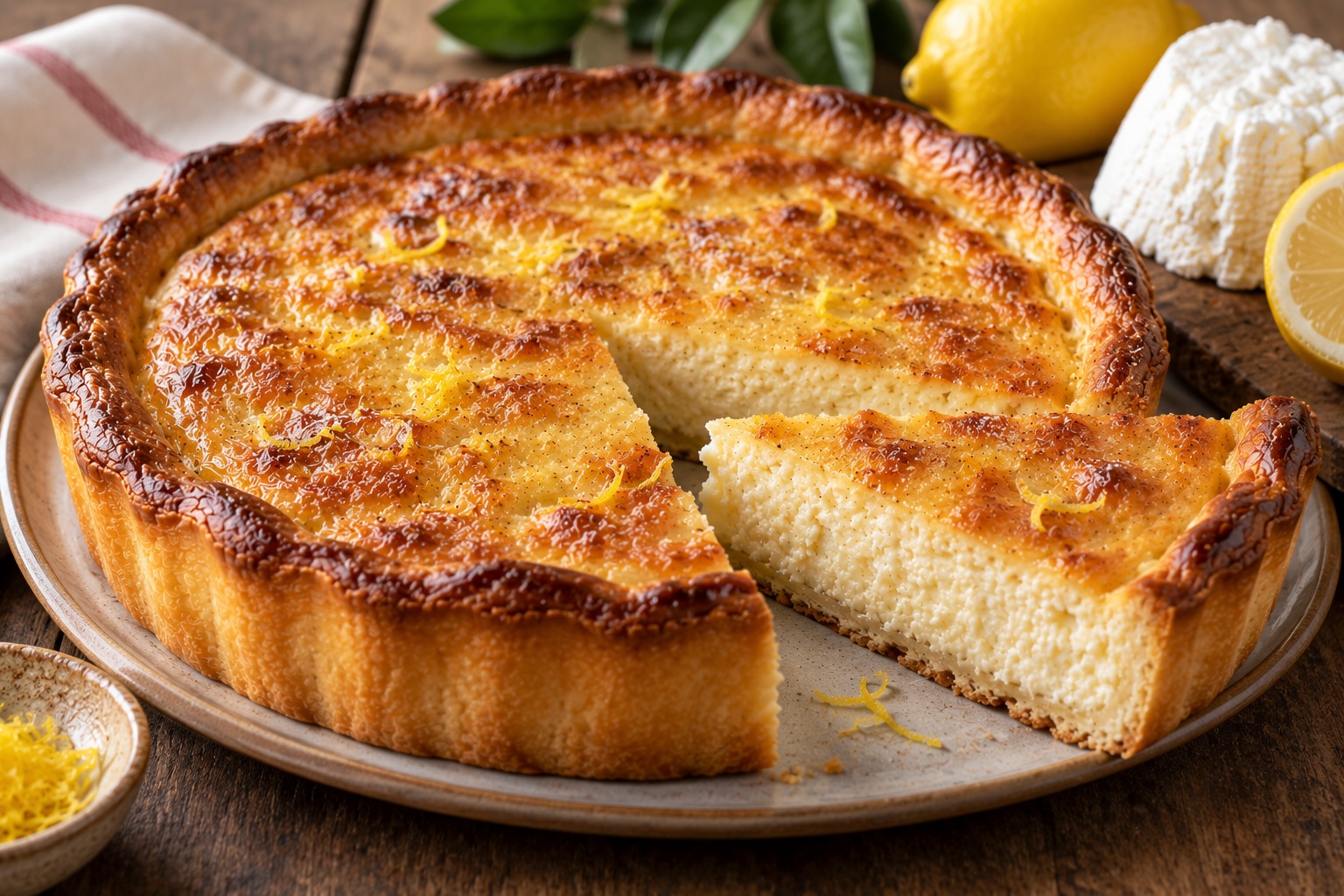 Tourte au Brocciu