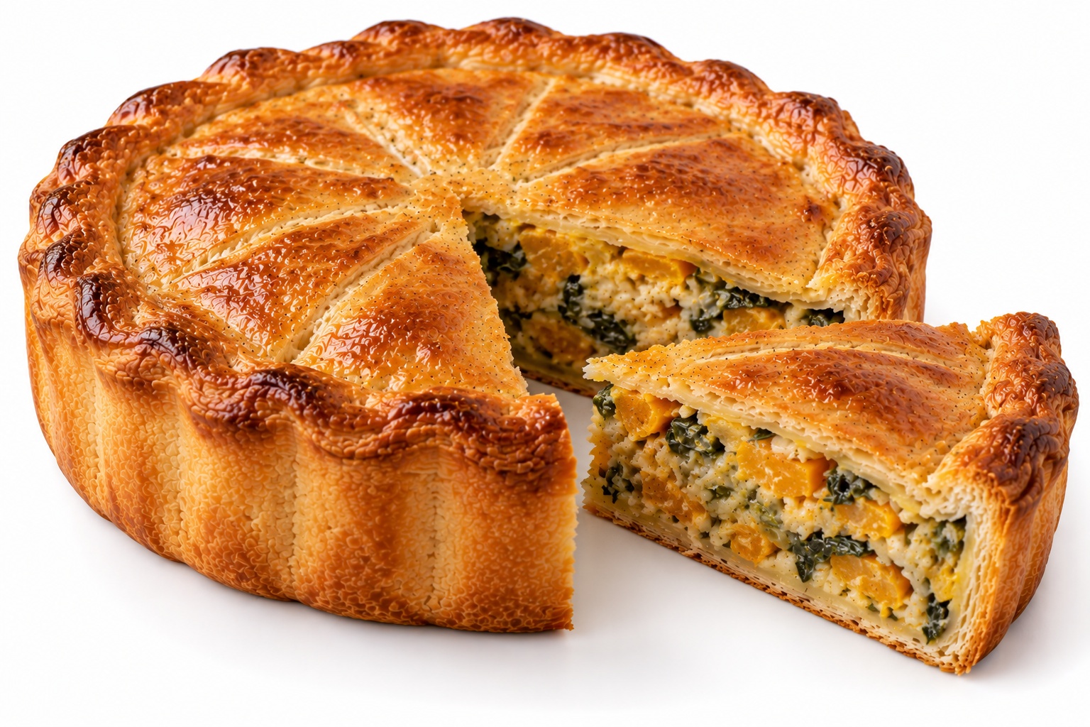 Tourte de courges au Parmesan