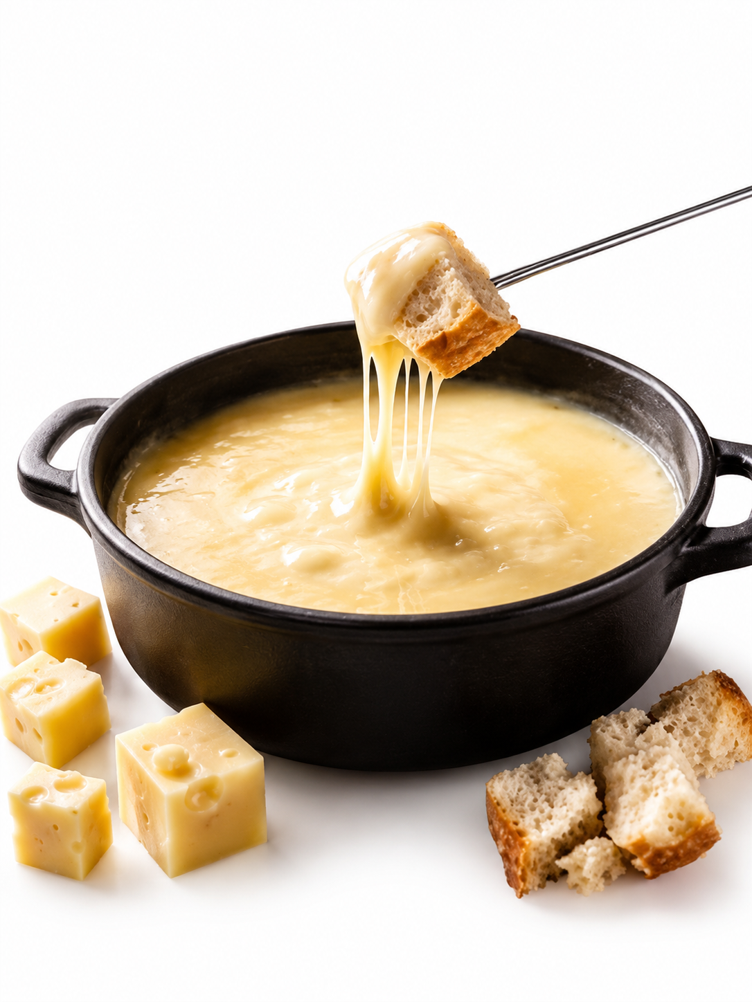 Fondue du Jura suisse – au Gruyère – Recette fromage