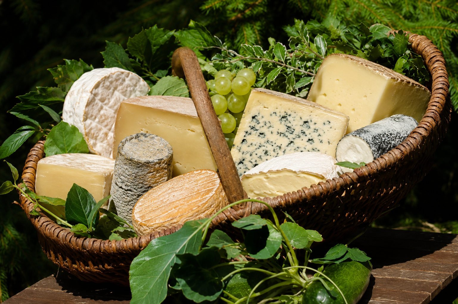 Le panier fermier de fromages