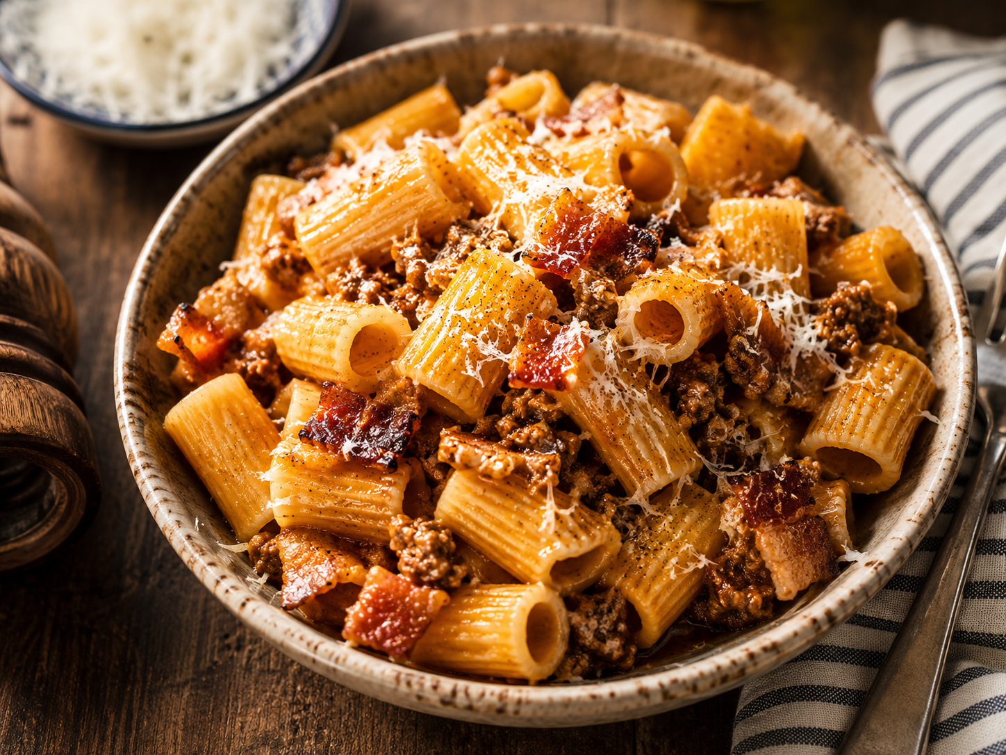Rigatonis à la pastourelle