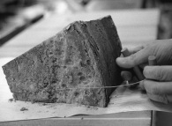 Découpe d'un fromage