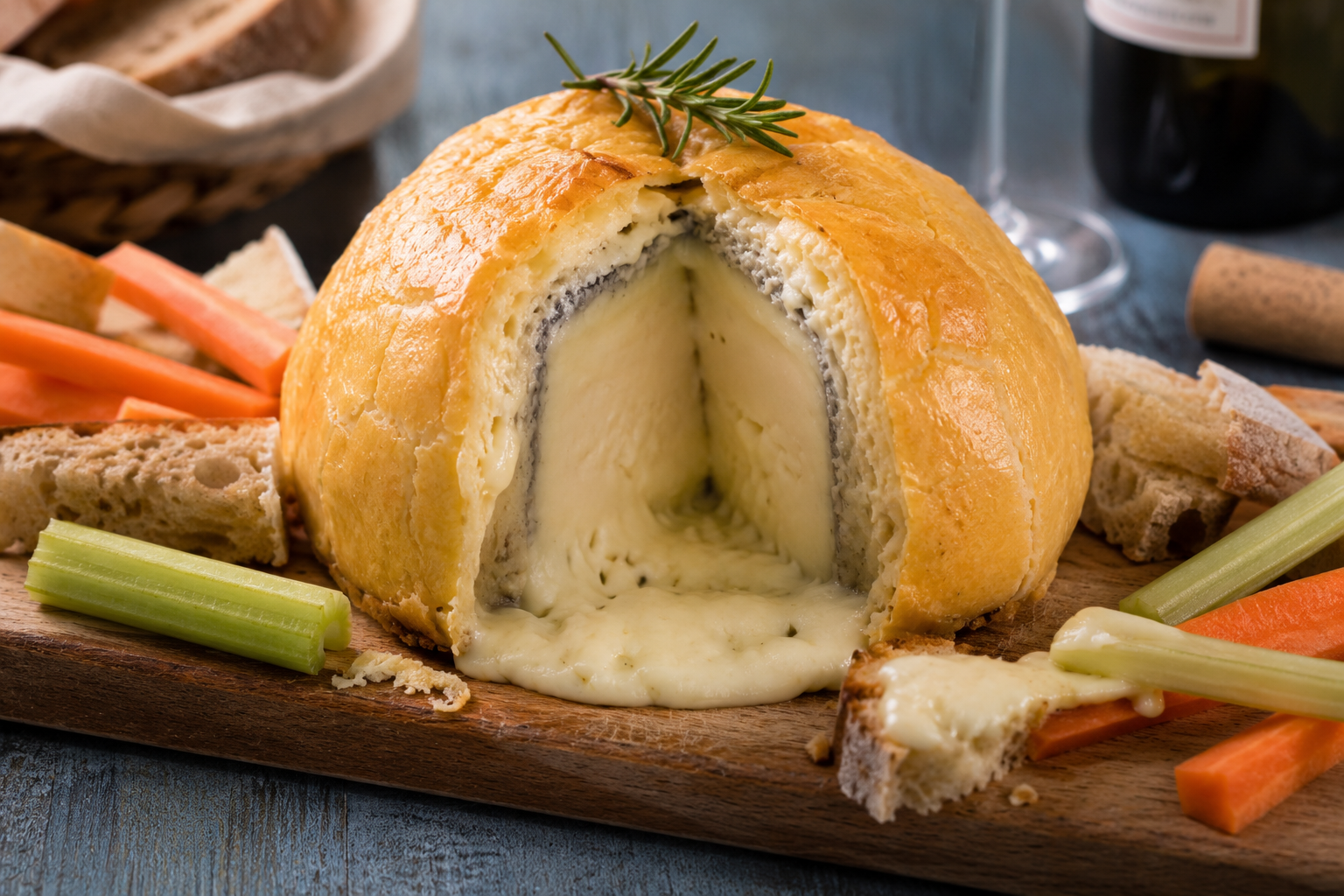 Valençay en croûte de sel