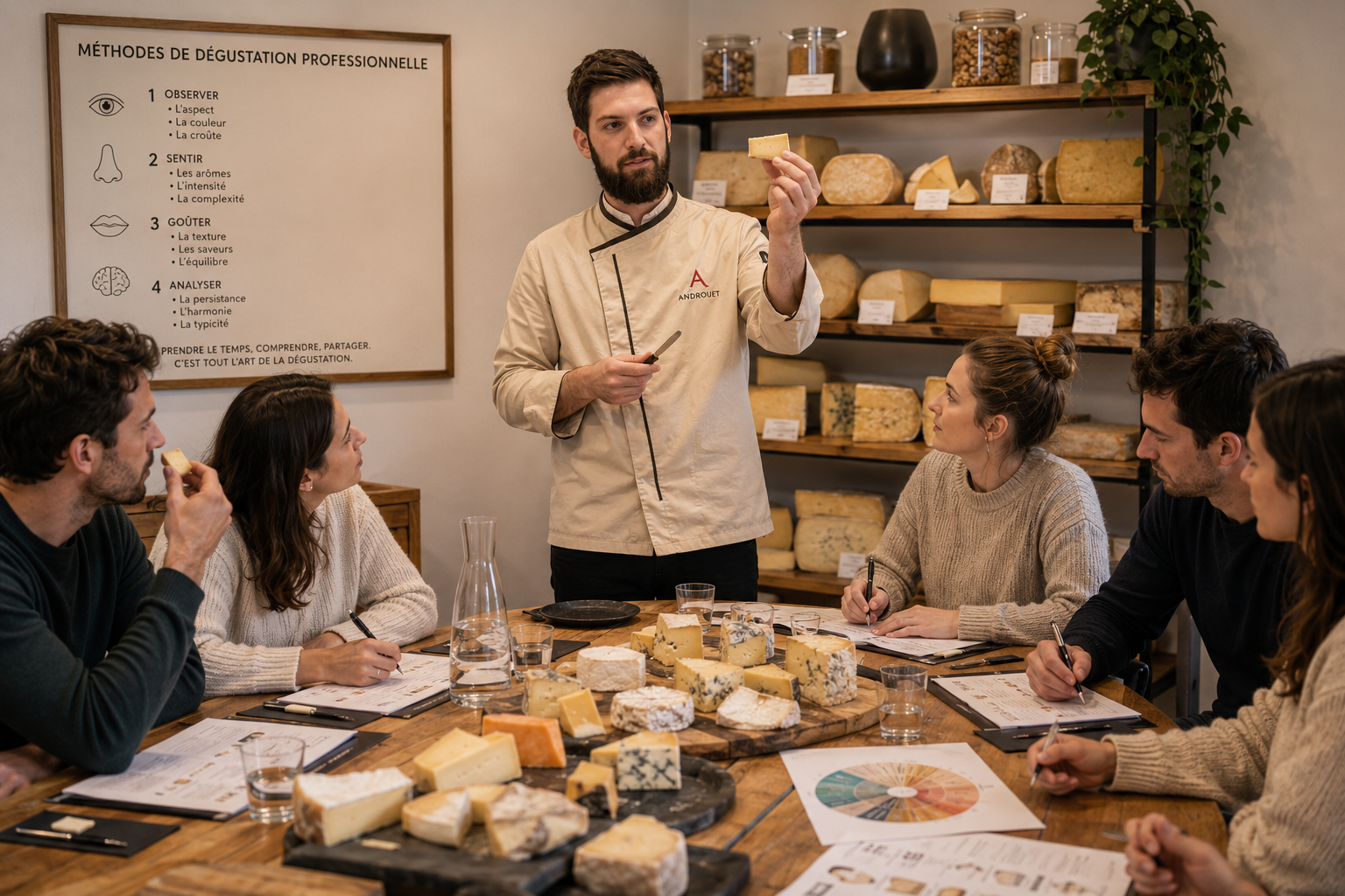 Les méthodes de dégustation utilisées par les maîtres fromagers