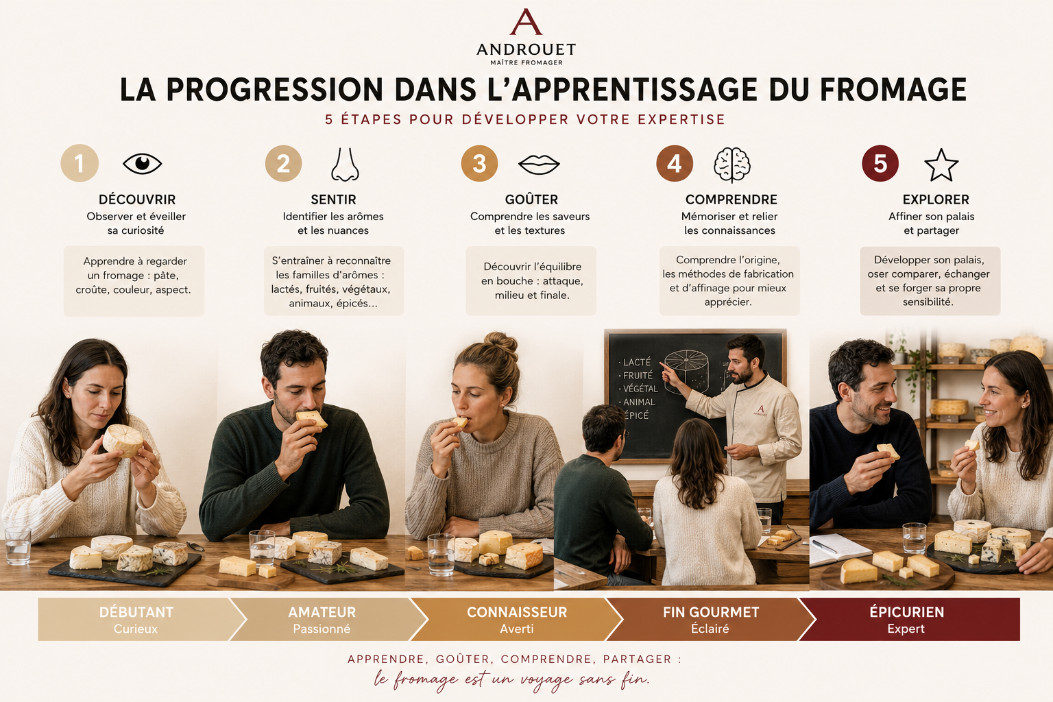 Comment continuer à progresser après son premier atelier fromage ?